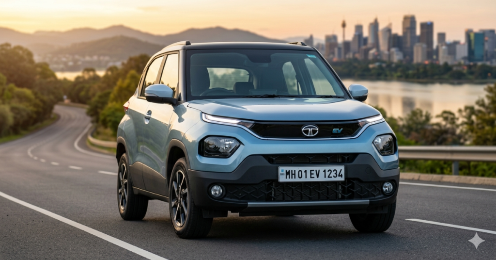 New Tata Punch EV electric car exterior look