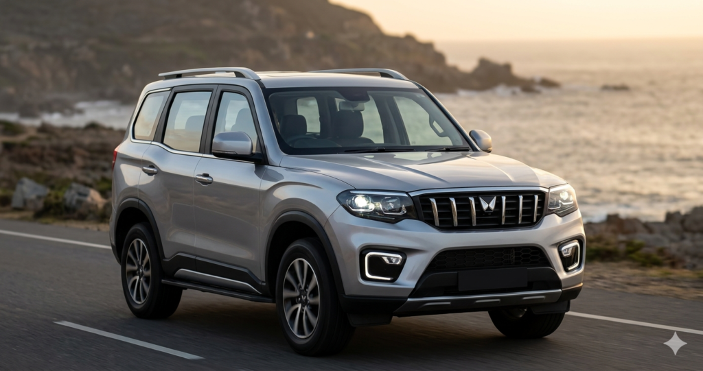 Mahindra Scorpio N rear view LED tail lights design