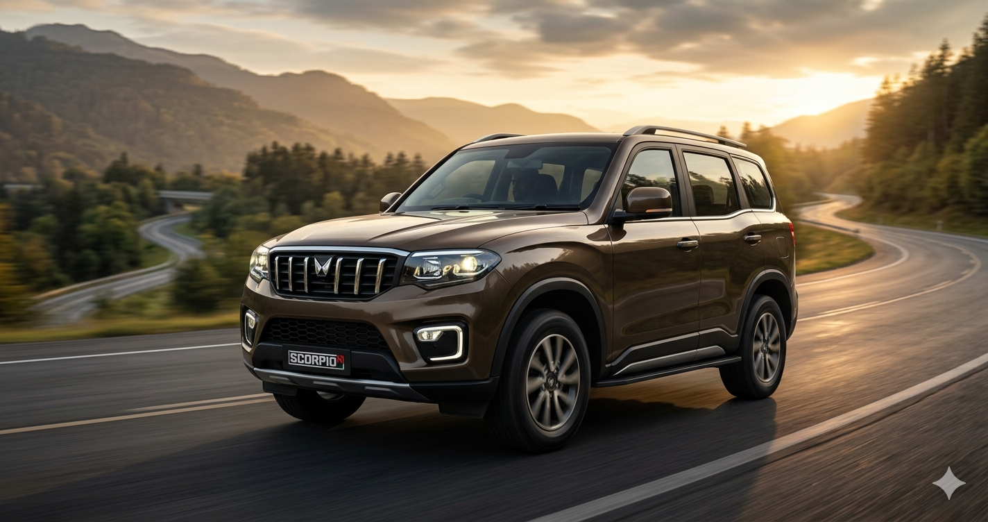 Mahindra Scorpio N front view black SUV India 2026