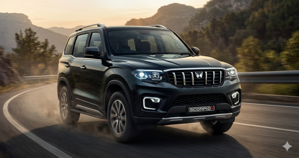 Mahindra Scorpio N side profile design 7 seater SUV