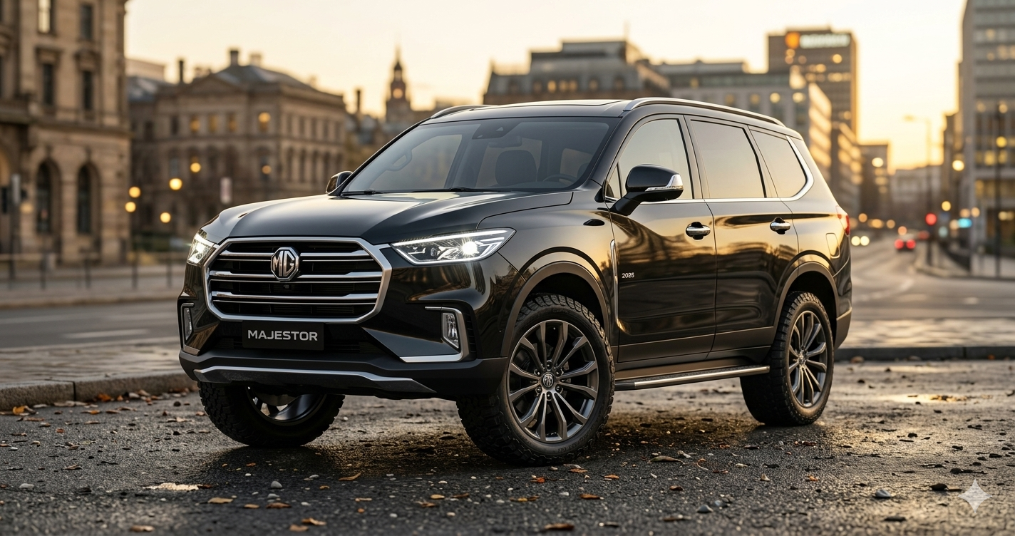 Black SUV parked in urban setting