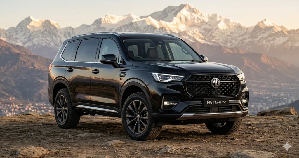 MG Majestor 2026 interior dual 12.3-inch screens premium dashboard layout