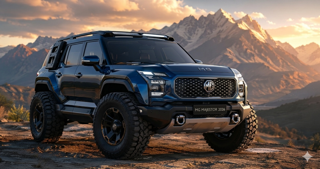 MG Majestor 2026 interior dual 12.3-inch screens premium dashboard layout