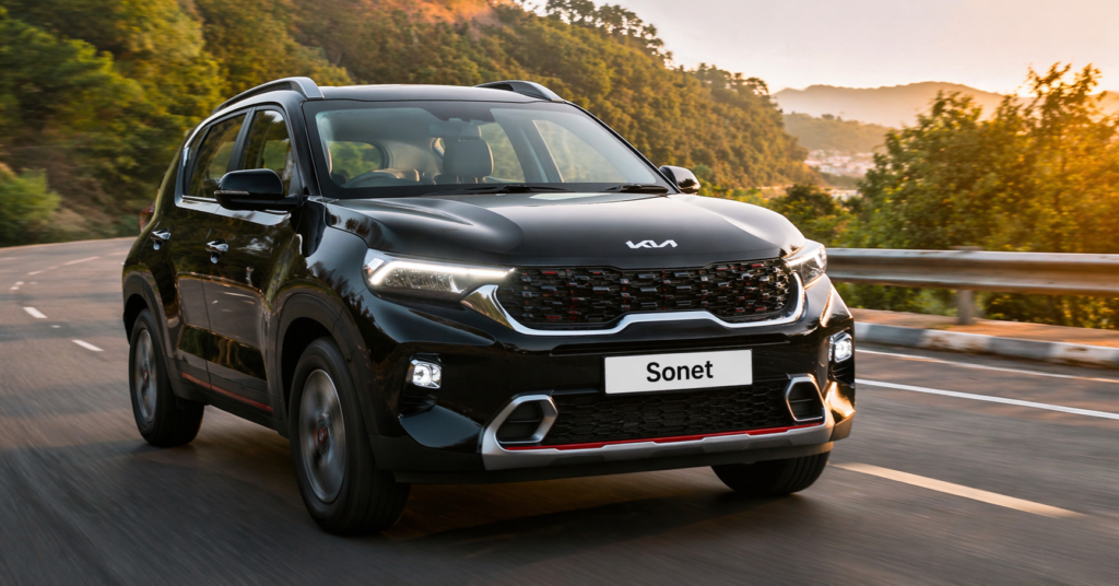 Kia Sonet HTK Plus Sunroof Interior 2026"