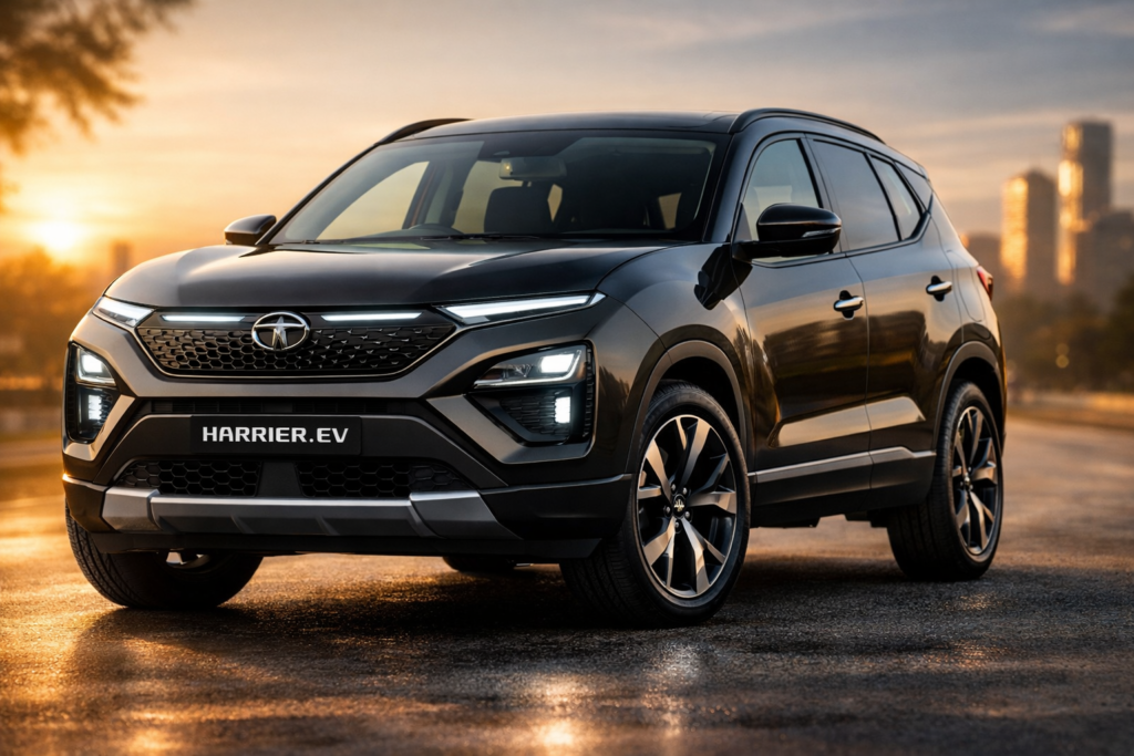Tata Harrier EV 2026 front view India