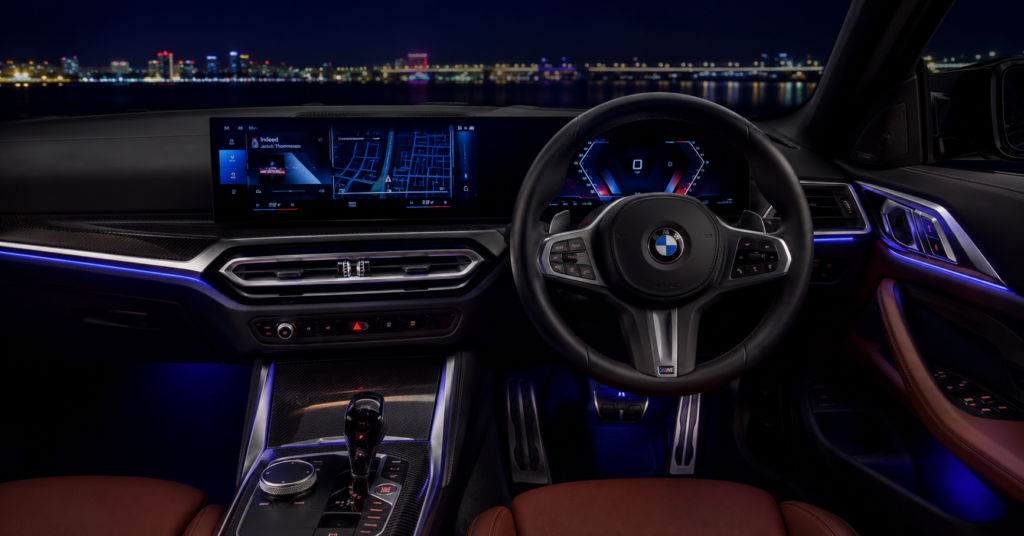 BMW M440i 2026 interior dashboard iDrive 8 touchscreen