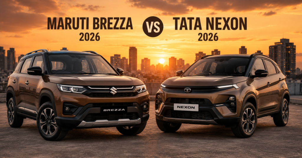Maruti Brezza 2026 vs Tata Nexon comparison India price features