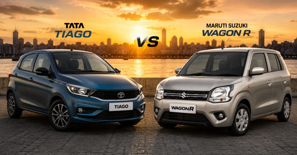 Tata Tiago 2026 vs Maruti WagonR Comparison India