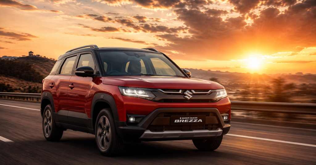 Brezza 2026 Highway Driving — 198mm Ground Clearance for Indian Roads"