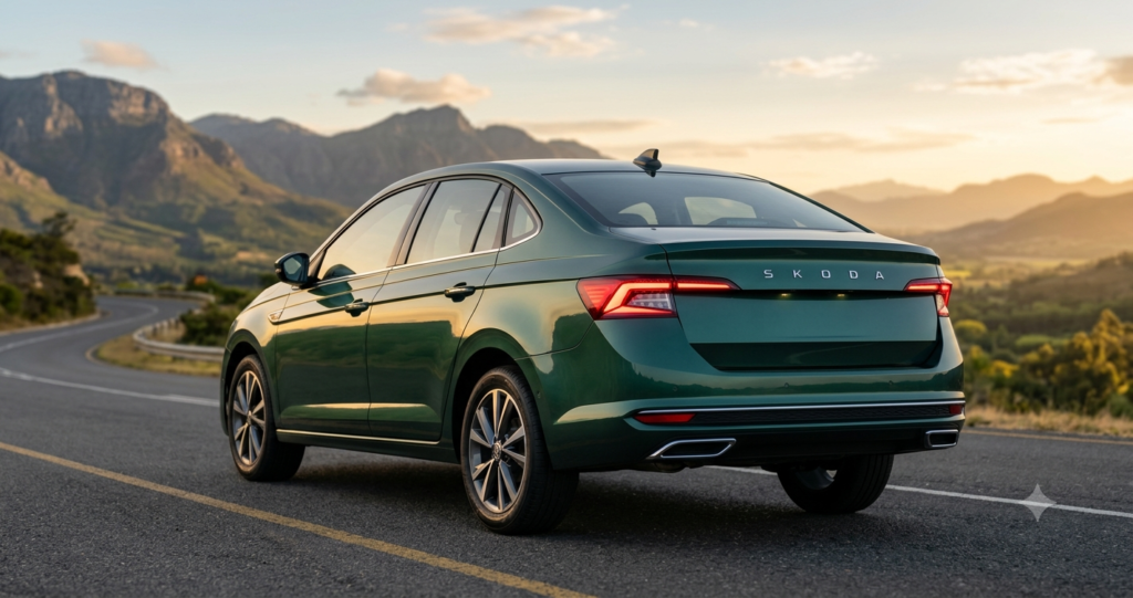 Skoda Slavia Facelift new LED tail lamp design