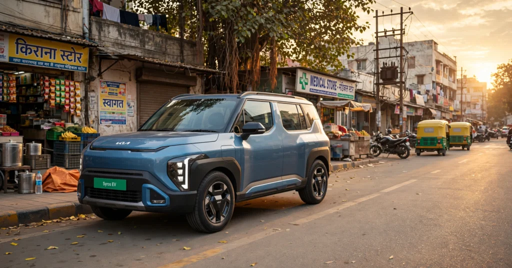 Kia Syros EV price in India front view