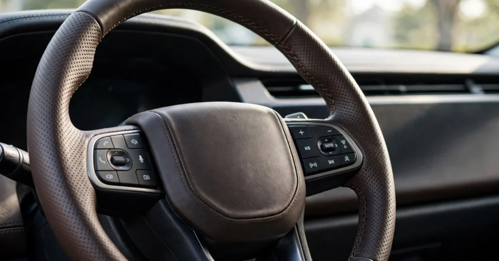 Scorpio N Facelift steering wheel controls