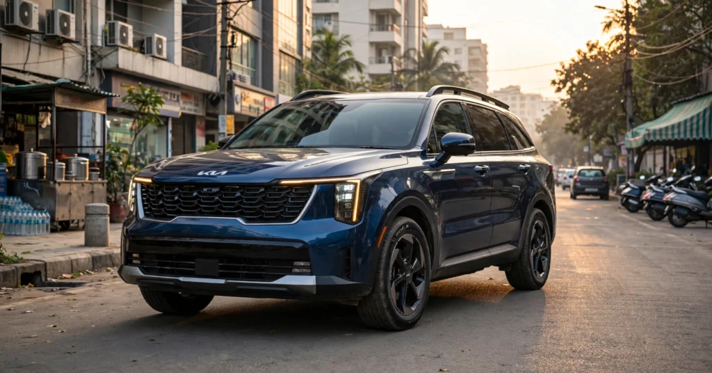 Kia Sorento 2026 front view India launch