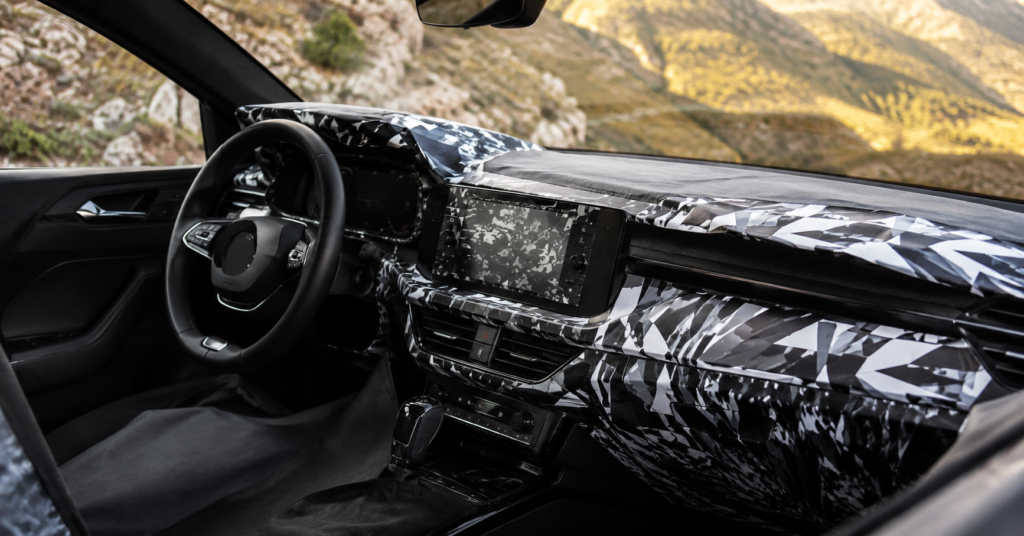 Skoda Slavia Facelift interior digital cluster