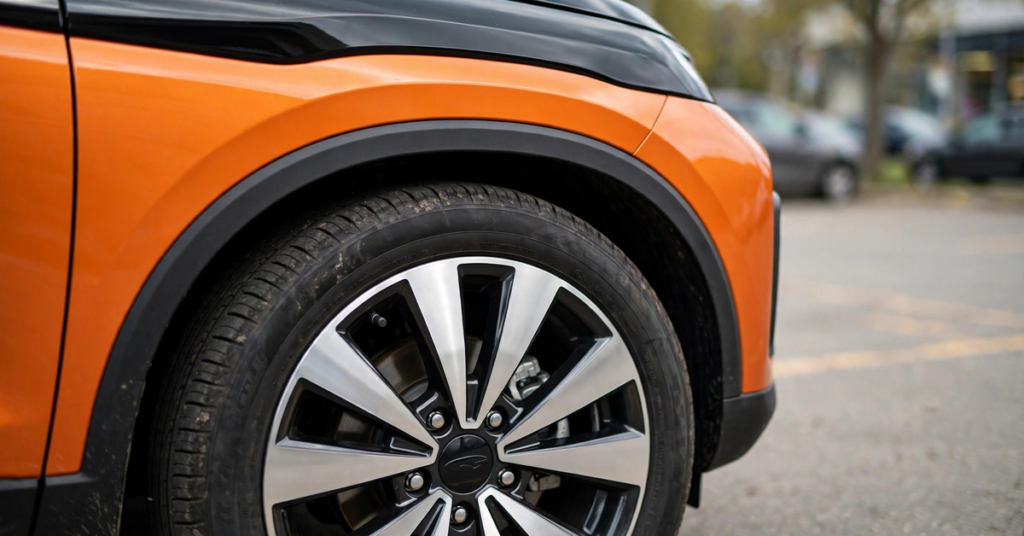 Brezza 2026 new 16-inch alloy wheel design side profile